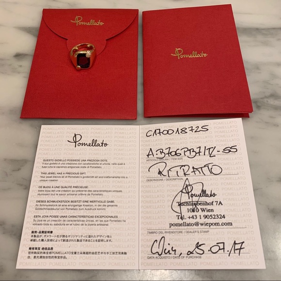 Pomellato Ritratto Topaz & Diamond Ring - Picture 3 of 15